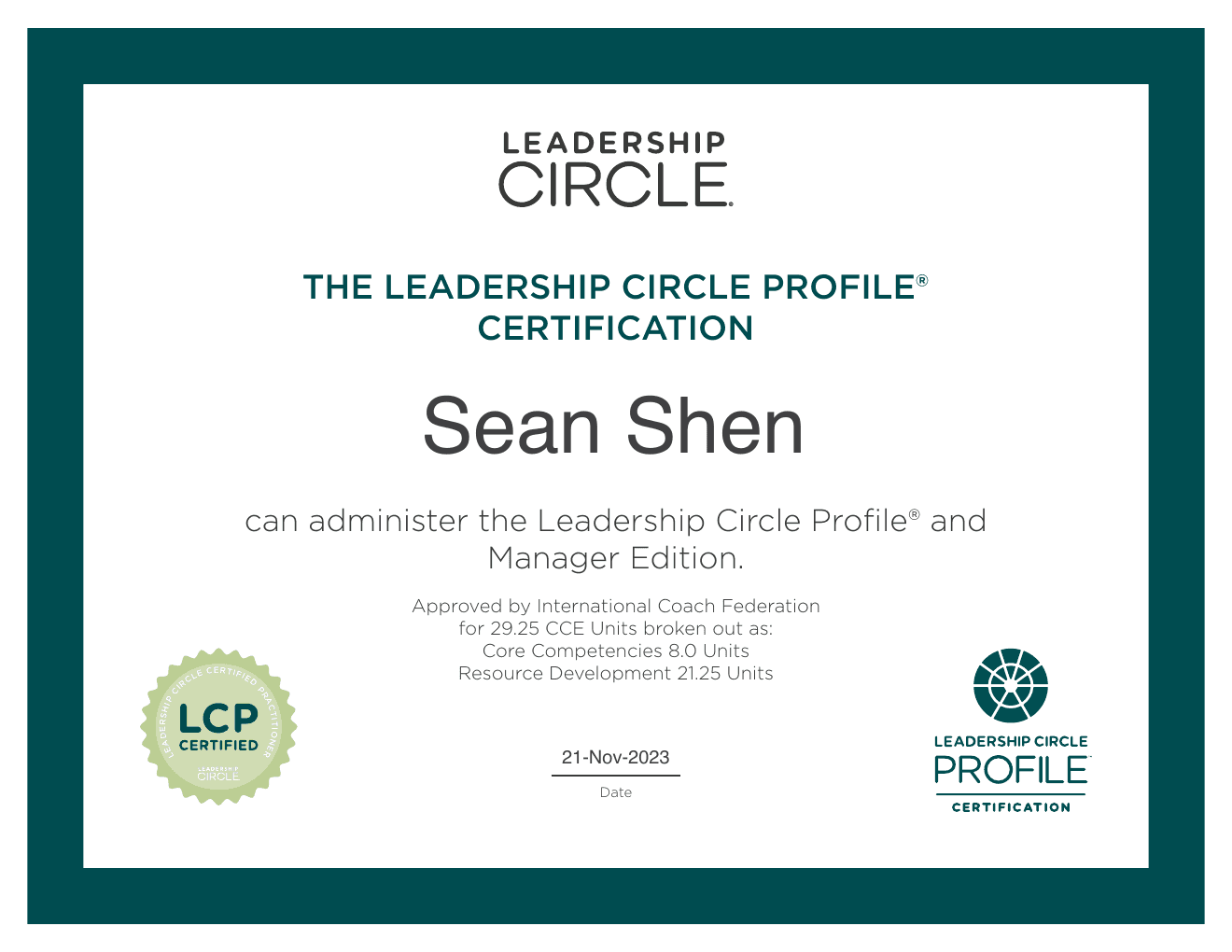 Leadership Circle Profile®认证